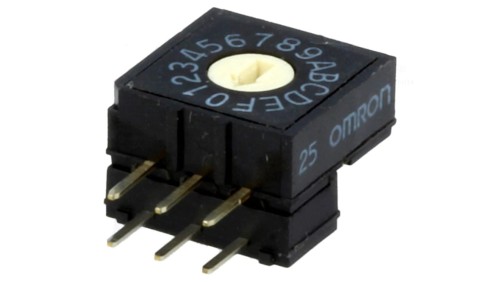 Zadajnik kodu HEX/BCD Poz 16 THT Rstyku max 200m A6RV-162RF