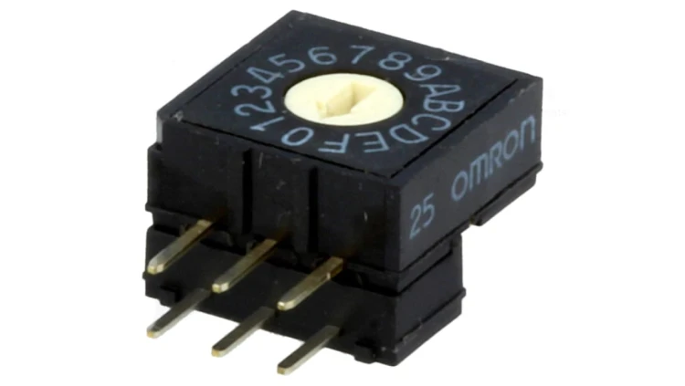 Zadajnik kodu HEX/BCD Poz 16 THT Rstyku max 200m A6RV-162RF