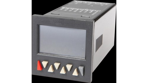 Licznik wielofunkcyjny, Wyświetlacz LCD, 12 dekad, 30kHz, 2x preset, 90-265VAC, (NO/NC), Złącze śrubowe 13-PIN, IP65, CM034980