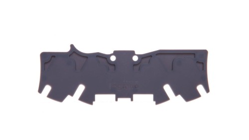 Osłona końcowa złączek szynowych 2-przewodowych Viking szara 037588 /20 szt./