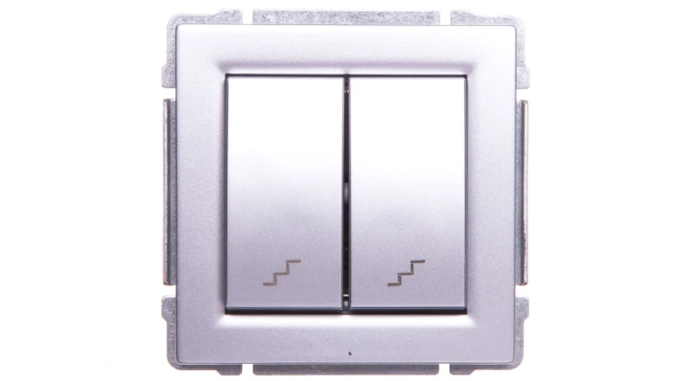 KOS66 Łącznik schodowy podwójny aluminium 664019