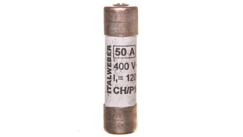 Wkładka bezpiecznikowa cylindryczna 14x51mm 50A gG 400V CH14/P /z wybijakiem/ 006711020 /10szt./