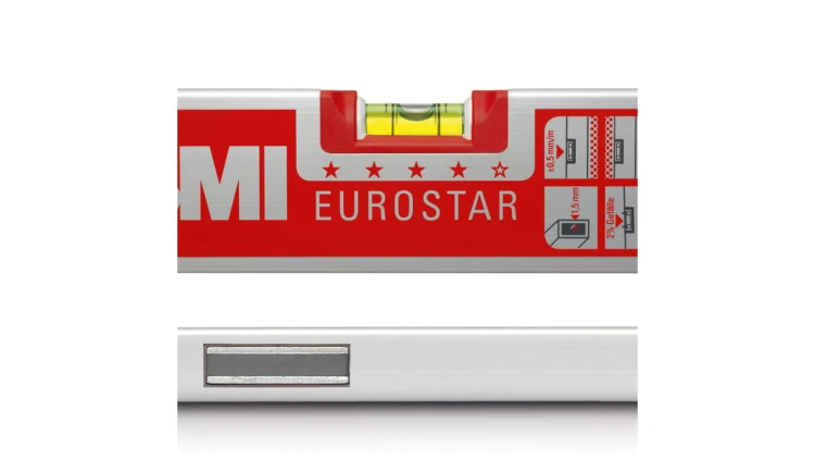 Poziomica aluminiowa magnetyczna 120cm BMI EUROSTAR 120 MAGNET