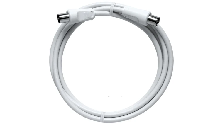 Kabel sznur 2,5m wtyk telewizyjny IEC / gniazdo telewizyjne IEC high shielded BAK 250-70