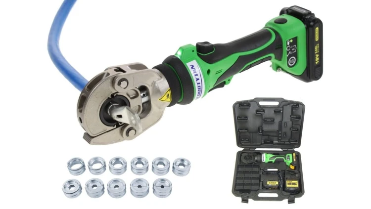 Praska akumulatorowa z matrycami 10-300 EK-300K SET 10-300 mm2 / Zaciskarka 10-16-25-35-50-70-95-120-150-185-240 mm2 / ZESTAW