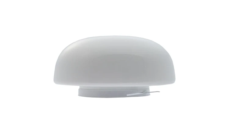 PLAFON G-4, E27, 60W, biała-stal malowana proszkowo, klosz matowy-szkło, duży okrąg IP20 G01 G-4
