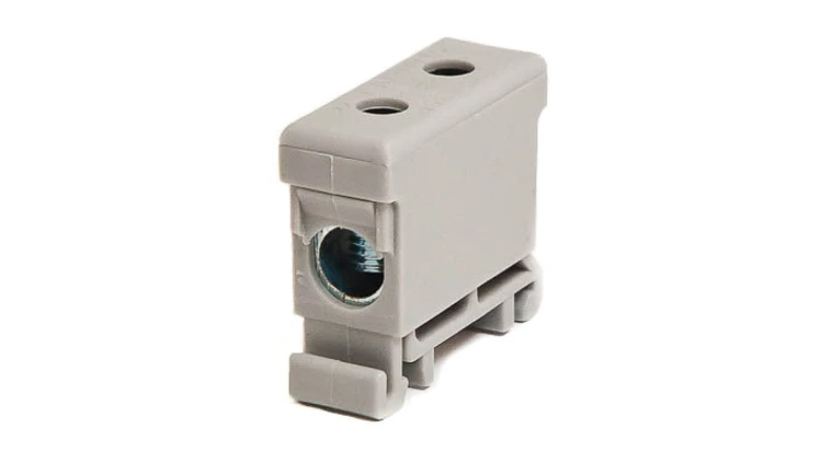 Złączka szynowa gwintowa al/cu 35mm2 szara WLZ-35P/35SZ
