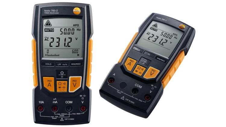 Multimetr cyfrowy / Miernik uniwersalny 0,1-600 VAC/DC, 0,1mA-10A AC/DC, 0,1-40 MOm / Made in Germany / Testo 760-1