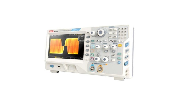 Oscyloskop UT-UPO3152E z wyświetlaczem wykonanym w technologii Ultra Phosphor 2x150MHz 8 cali TFT 800x480