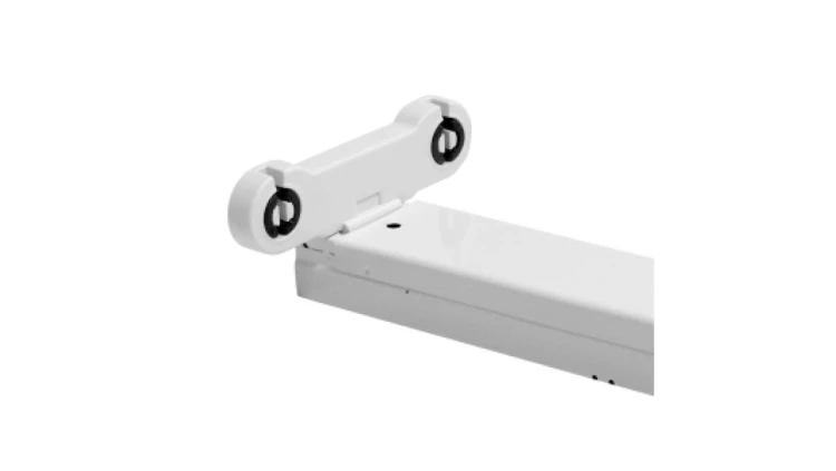 Oprawa dla 2szt.TUB LED T8, 60cm, AC-230V, zasil.jednostronne,biała 4451011
