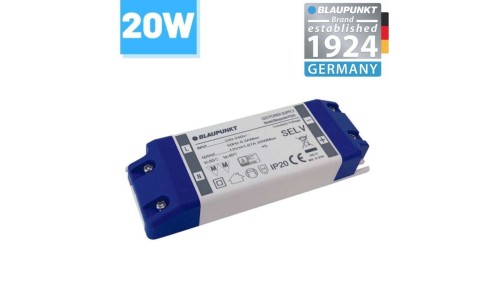 Blaupunkt Zasilacz LED 12V 20W do taśm, BLAUPUNKT-PS20