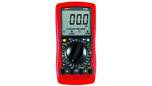 Multimetr miernik cyfrowy uniwersalny do 1kV 20A AC/DC Om, F, Hz, temp UT-58C