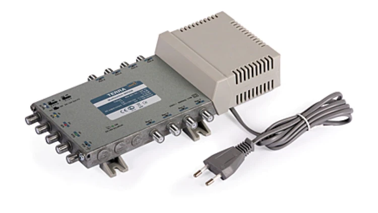 Multiswitch MR-508 Terra klasa A, 5-wejściowy 8-wyjściowy z aktywną naziemną