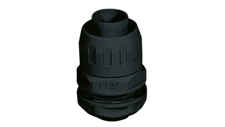 Dławnica na rurę IP65 M25x1,5 śr.20 czarna (opak. 25szt.) ECGX20MN