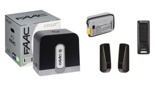 Zestaw Cyclo 24V - C721 Faac - napęd do bramy przesuwnej do 800kg FDS