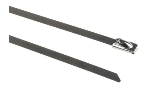 Opaska kablowa 200mm 4,6 mm Stal nierdzewna 304 RS PRO 183-4224 /100szt./