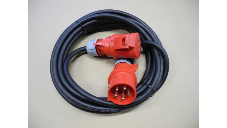 Kabel przedłużacz siłowy 16A/16A 25m 5x2,5 211125