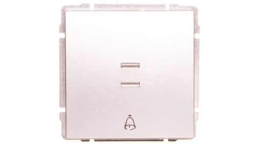 KOS66 Przycisk /dzwonek/ podświetlany aluminium 624014