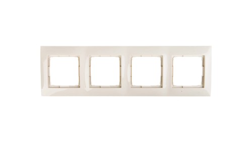 Simon 54 Premium Ramka poczwórna kremowa DR4/41