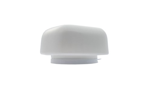 PLAFON G-1, E27, 60W, biała-stal malowana proszkowo, klosz matowy-szkło, mały kwadrat, IP20 G01 G-1