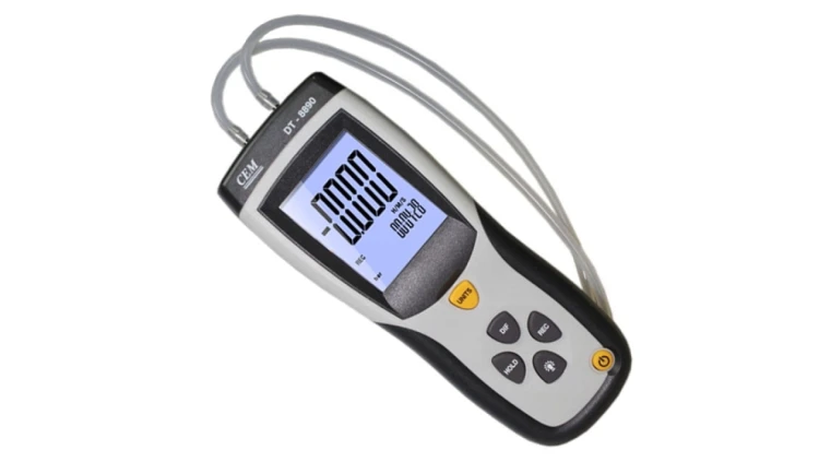 Manometr różnicowy miernik ciśnienia - różnicy ciśnień z interfejsem USB DT-8890