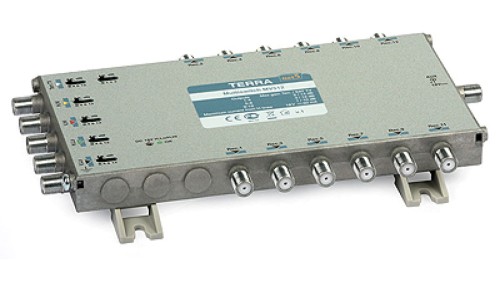 Multiswitch MV-512 Terra klasa A, 5-wejściowy 12-wyjściowy z regulacją wzmocnienia IF