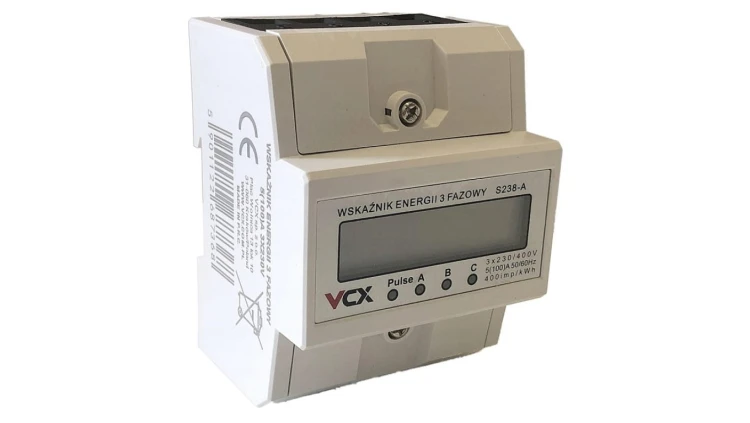 Licznik trójfazowy energii elektrycznej 3-FAZ podlicznik energii prądu 5(100)A