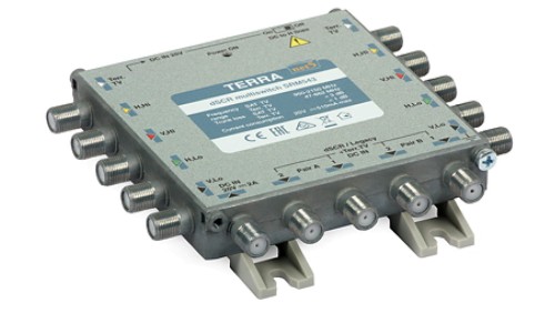 Multiswitch przelotowy SRM-543 Terra z AGC - klasa A z aktywnym torem TV system Digital SCR/Unicable