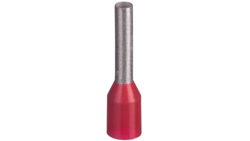Końcówka tulejkowa izolowana TI 1mm2/8mm czerwona cynowana TI1L8x500 /500szt./