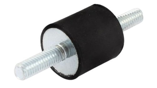 Nóżka z gwintem, M10, Ø 40mm, materiał: Guma naturalna 60Shore A, RS PRO