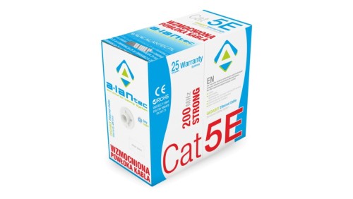 WZMOCNIONY kabel U/UTP kat.5e PVC 4PR Eca STRONG - 25 lat gwarancji, badanie jakości laboratorium INTERTEK (USA) ALANTEC /305m/