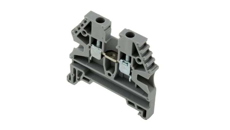 Złączka szynowa 2-przewodowa 4mm2 szara ER4GREY