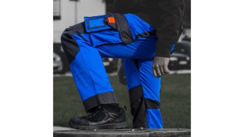 Spodnie robocze 245 g/m2 R62 WZMOCNIONE NIEBIESKO-CZARNE Doktorvolt 2131