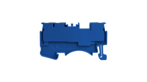 Złączka szynowa 1,5mm2 1P 3-przewodowa zacisk push-in niebieska 5668