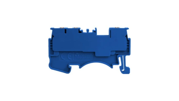 Złączka szynowa 1,5mm2 1P 3-przewodowa zacisk push-in niebieska 5668