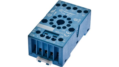 Akcesoria, Gniazdo przekaźnikowe, Gniazdo wtykowe końcowe, 27x67x38mm, 250V, Złącze śrubowe 11-PIN, AV000004
