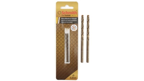 Wiertło do metalu kobaltowe 3,1mm wiertła 2szt HSS-Co Schmith