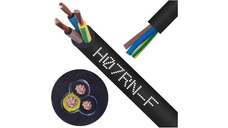 Przewód w gumie H07RN-F / ONPD 3x2,5 450/750V Elektrokabel /50m/