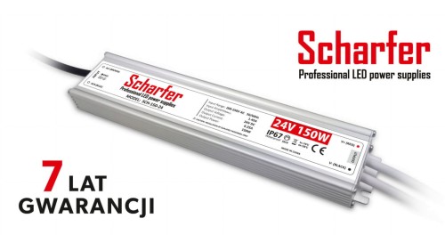 Zasilacz led hermetyczny 24V 150W Scharfer 7Y
