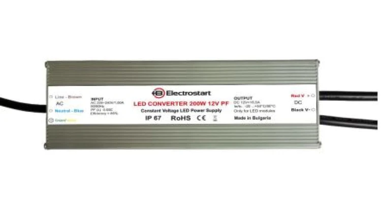 CV LED Power Supply 200W PF0.9 12V IP67 - 980200001200398 - Zasilacz LED stałonapięciowy