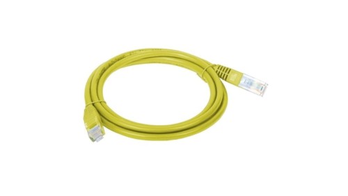 Patchcord UTP A-LAN KKU5ZOL0.5 (RJ45 - RJ45 0,50m UTP kat. 5e kolor żółty)