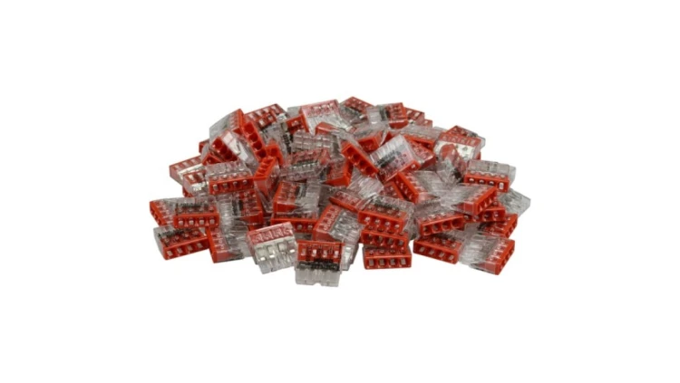 Szybkozłączka 4x 0,5-2,5mm2 na drut 450V/24A ORYGINALNA woreczek 10szt. 2273-204