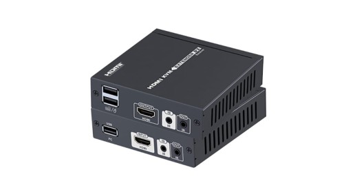 Extender przedłużacz sygnału HDMI 4K + USB po skrętce do 70m LKV375KVM