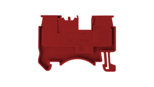 Złączka szynowa przelotowa zaciskowa czerwona 1,5mm2 1P UL 7389