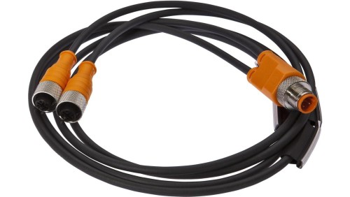 Rozdzielacz, okablowanie szeregowe, 60V, 2x M12 3-PIN, M12 3-PIN, IP67, TPU, 4A VK001038