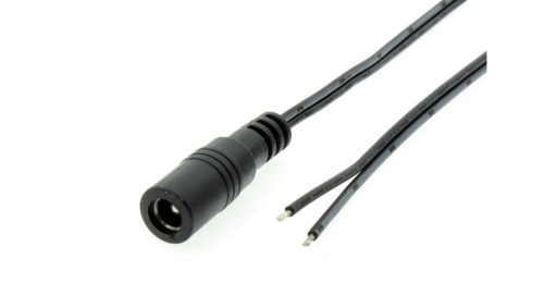 Przewód DC 0,25m z gniazdem 2,5x5,5 mm AWG20 2x0,5mm2 ESPE