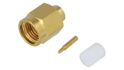 Złącze SMA męskie proste 50 Ohm RG402 lutowanie na przewód teflon 1-1478903-0