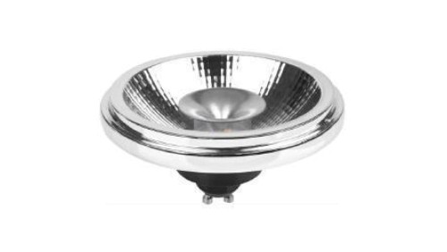 Żarówka TRISTAN II ES111 gu10 12W WW 12 led 2835 230V kąt 24 stopnie AR111 z odbłyśnikiem ciepła biała 850lm