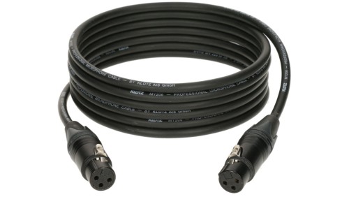 KLOTZ Kabel mikrofonowy adapter XLR 3-pin (gniazdo / gniazdo) na złączach Neutrik 3m