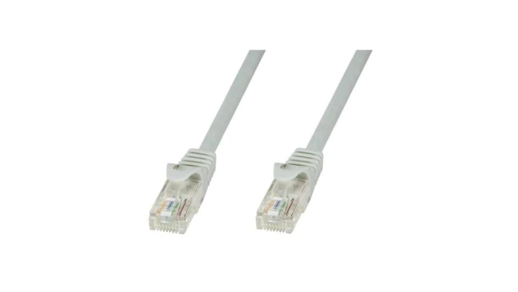 Patch cord Cat5e UTP 5m szary CCA